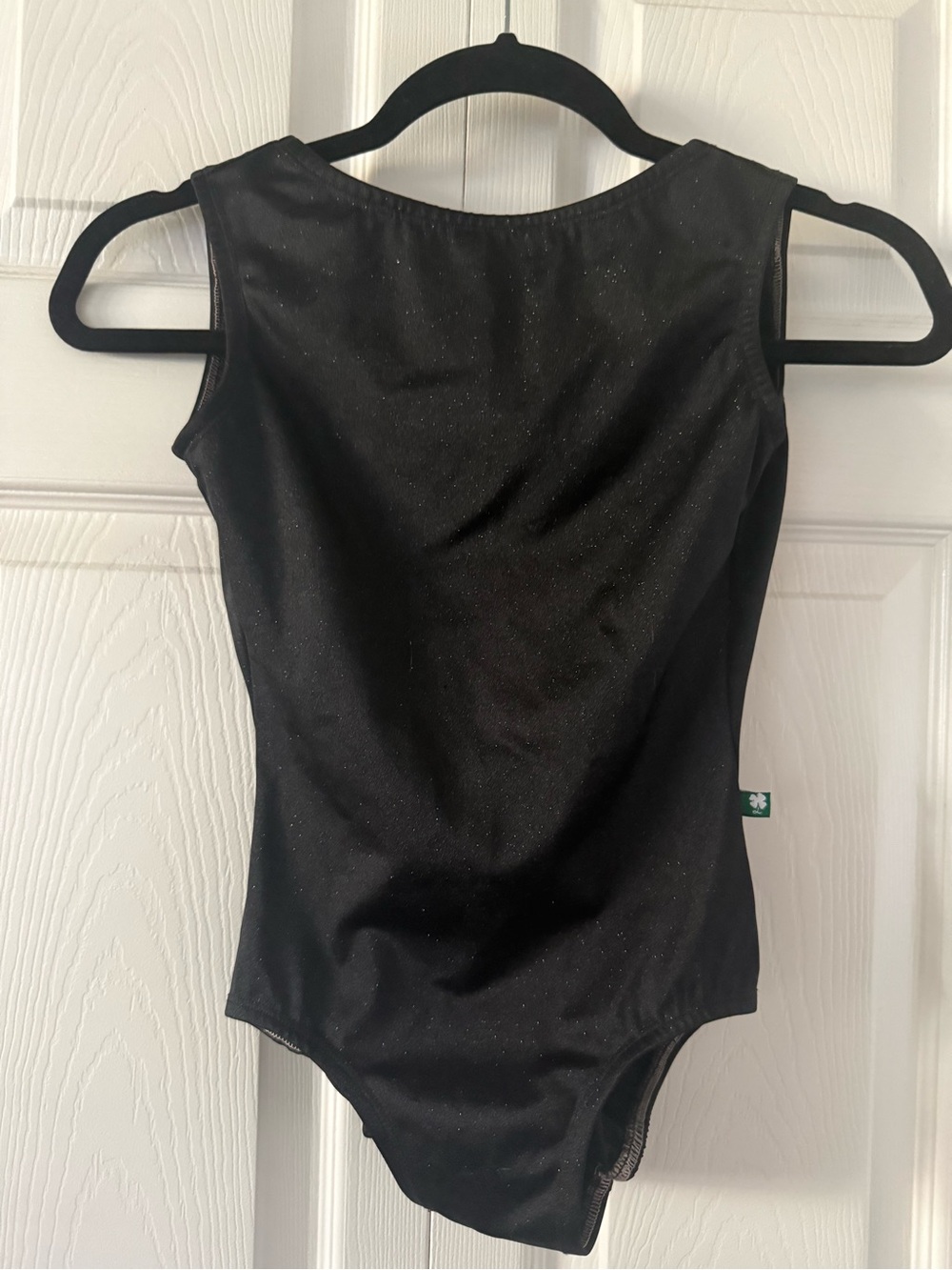 Luckyleo Black Sparkly  Leotard Size S